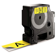 DYMO D1 Standard - Black on Yellow - 24mm label-making tape DYMO D1 Standard - Black on Yellow - 24mm label-making tape