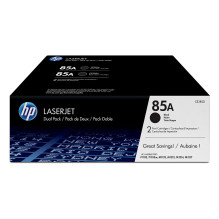 HP 85A 2 vnt. juodų originalių „LaserJet“ tonerio kasečių pakuotė