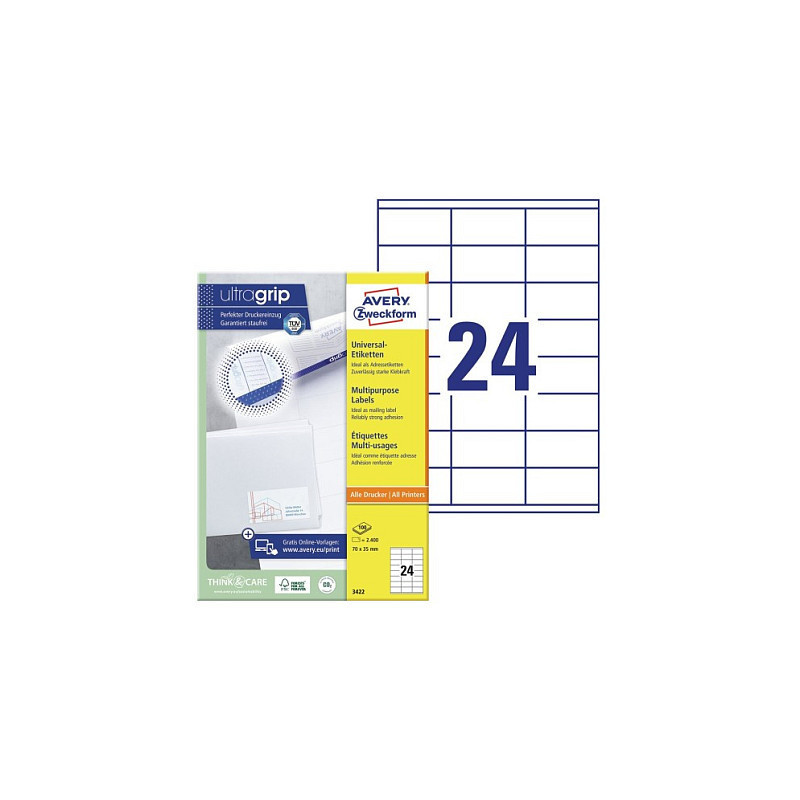 Avery 3422 lipni etiketė