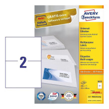 Avery 3655 self-adhesive label