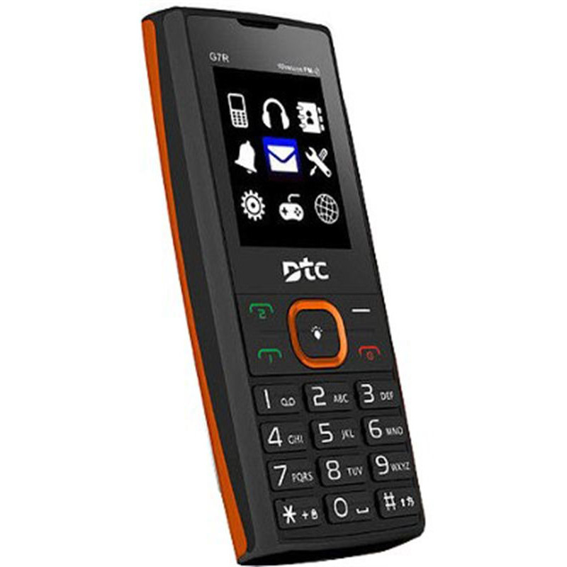 DTC G7(R) Lime mobilusis telefonas FM radijas GPRS / WAP oranžinis