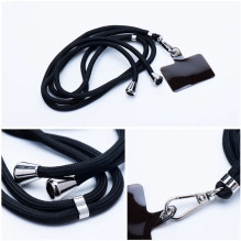 Riff SWING (6mm) Telefono pakabukas + reguliuojamo ilgio / laido ilgis 165cm (max 82.5cm) Juoda