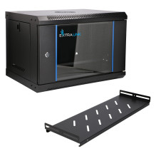 Extralink LITE 6U 530X400 WALL-MOUNTED RACKMOUNT CABINET BLACK Extralink LITE 6U 530X400 WALL-MOUNTED RACKMOUNT CABINET BLACK