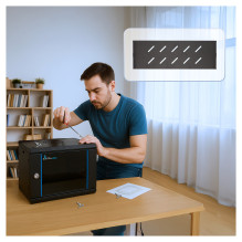 Extralink LITE 6U 530X400 WALL-MOUNTED RACKMOUNT CABINET BLACK Extralink LITE 6U 530X400 WALL-MOUNTED RACKMOUNT CABINET BLACK