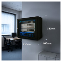 Extralink LITE 6U 530X400 WALL-MOUNTED RACKMOUNT CABINET BLACK Extralink LITE 6U 530X400 WALL-MOUNTED RACKMOUNT CABINET BLACK