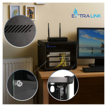 Extralink LITE 4U 10 280X310 WALL-MOUNTED RACKMOUNT CABINET BLACK Extralink LITE 4U 10 280X310 WALL-MOUNTED RACKMOUNT CABINET BLACK