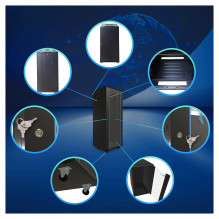 Extralink 42U 800X800 STANDING RACKMOUNT CABINET BLACK
