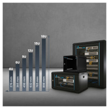 Extralink LITE 6U 10 280X310 WALL-MOUNTED RACKMOUNT CABINET GRAY