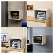 Extralink LITE 6U 10 280X310 WALL-MOUNTED RACKMOUNT CABINET GRAY