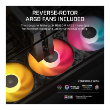 CORSAIR 2800X RS-R ARGB Micro-ATX Korpusas juodas CORSAIR 2800X RS-R ARGB Micro-ATX Korpusas juodas