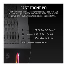 CORSAIR 2800X RS-R ARGB Micro-ATX Housing Black CORSAIR 2800X RS-R ARGB Micro-ATX Housing Black