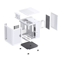 Jonsbo TK-1 2.0 Micro-ATX Korpusas, Tempered Glass - baltas