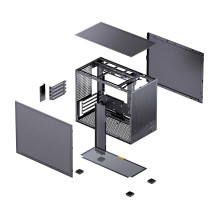 Jonsbo D32 STD Tinklinis kompiuterio korpusas, mini korpusas, mATX - juodas