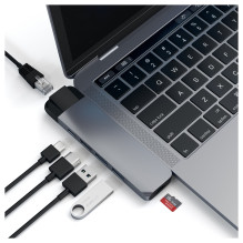 Satechi Type-C Pro Hub 4K HDMI with Ethernet space gray