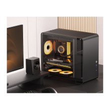 Jonsbo U4 Mini Micro-ATX-case, Tempered Glass - black Jonsbo U4 Mini Micro-ATX-case, Tempered Glass - black