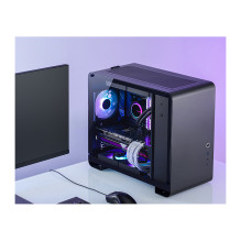 Jonsbo U4 Mini Micro-ATX-case, Tempered Glass - black Jonsbo U4 Mini Micro-ATX-case, Tempered Glass - black
