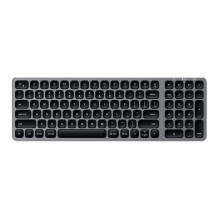 Satechi Aliuminio BT Backlit Tastatur, Space Grau, Bluetooth, Deutsch, ST-ACBKM-DE