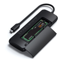 Satechi USB-C Multiport Adapter with SSD Enclosure, Black, ST-UCHSEK Satechi USB-C Multiport Adapter with SSD Enclosure, Black, ST-UCHSEK