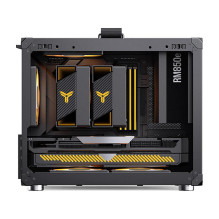 Jonsbo C6 MAX PC Case, Mini Case, Micro-ATX, Tempered Glass - black