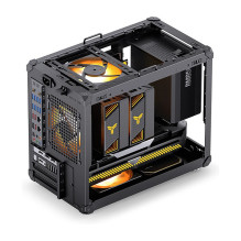 Jonsbo C6 MAX PC Case, Mini Case, Micro-ATX, Tempered Glass - black