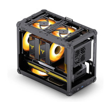 Jonsbo C6 MAX PC Case, Mini Case, Micro-ATX, Tempered Glass - black