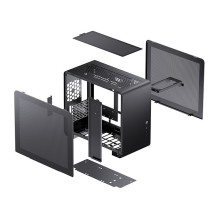 Jonsbo U4 Mini tinklelis Micro-ATX - Dėklas - juodas