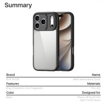 DUX DUCIS case AIMO for iPhone 17 Pro Max / 18 Pro Max black DUX DUCIS case AIMO for iPhone 17 Pro Max / 18 Pro Max black