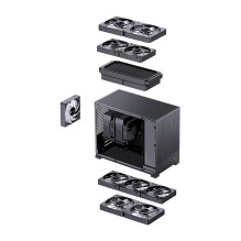Jonsbo D32 STD Juodas kompiuterio dėklas, mini dėklas, mATX, Tempered Glass - juodas Jonsbo D32 STD Juodas kompiuterio dėklas, mini dėklas, mATX, Tempered Glass - juodas