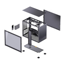 Jonsbo D32 STD Black PC Case, Mini Case, mATX, Tempered Glass - black Jonsbo D32 STD Black PC Case, Mini Case, mATX, Tempered Glass - black