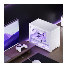 Jonsbo D32 PRO White PC Case, Mini Case, mATX, Tempered Glass - white Jonsbo D32 PRO White PC Case, Mini Case, mATX, Tempered Glass - white