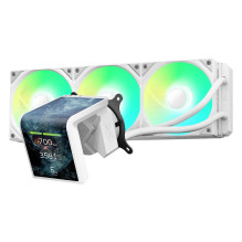 K TRYX PANORAMA SE ARGB 360 Complete Water Cooling, 3D-AMOLED-Display - 360mm, white K TRYX PANORAMA SE ARGB 360 Complete Water Cooling, 3D-AMOLED-Display - 360mm, white