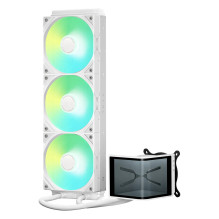 K TRYX PANORAMA SE ARGB 360 Complete Water Cooling, 3D-AMOLED-Display - 360mm, white K TRYX PANORAMA SE ARGB 360 Complete Water Cooling, 3D-AMOLED-Display - 360mm, white