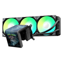 K TRYX PANORAMA SE ARGB 360 Complete Water Cooling, 3D-AMOLED-Display - 360mm, black K TRYX PANORAMA SE ARGB 360 Complete Water Cooling, 3D-AMOLED-Display - 360mm, black