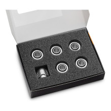 EK Water Blocks EK-Quantum Sukimo momentas STC 10 / 13 - 6er-Pack, sidabrinis EK Water Blocks EK-Quantum Sukimo momentas STC 10 / 13 - 6er-Pack, sidabrinis