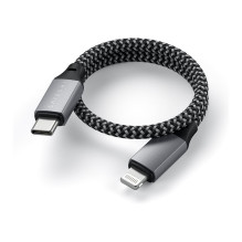 Satechi iPad / iPhone / iPod cable (1x USB-C - 1x Lightning) 0.25 m anthracite Satechi iPad / iPhone / iPod cable (1x USB-C - 1x Lightning) 0.25 m anthracite