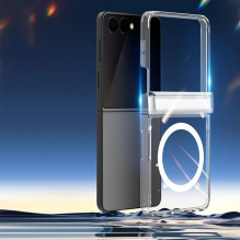 DUX DUCIS case CLIN MAG compatible with MagSafe for SAMSUNG Z Flip 8 transparent