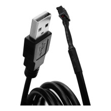 EK Water Blocks EK-Loop Connect externes USB Kabel - 1m, schwarz