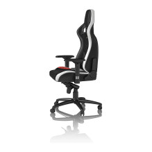 noblechairs EPIC Echtleder Gaming Stuhl – schwarz / weiß / rot