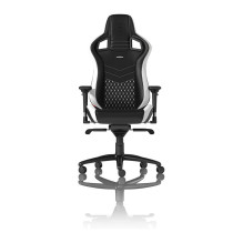 noblechairs EPIC Echtleder Gaming Stuhl – schwarz / weiß / rot