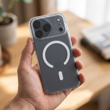 Case for iPhone 15 Aurora compatible with MagSafe white