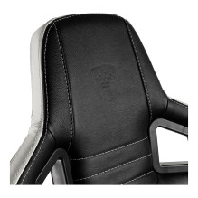 noblechairs EPIC Echtleder Gaming Stuhl – schwarz / weiß / rot