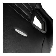 noblechairs EPIC Echtleder Gaming Stuhl – schwarz / weiß / rot