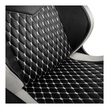 noblechairs EPIC Echtleder Gaming Stuhl – schwarz / weiß / rot