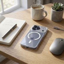 Case for iPhone 12 Aurora compatible with MagSafe white Case for iPhone 12 Aurora compatible with MagSafe white
