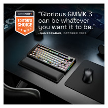 Glorious GMMK 3 Pro 75 % Custom Gaming-Tastatur - Barebone, ANSI-Layout, schwarz Glorious GMMK 3 Pro 75 % Custom Gaming-Tastatur - Barebone, ANSI-Layout, schwarz