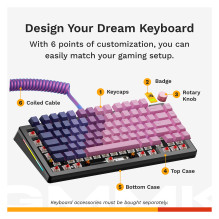 Glorious GMMK 3 Pro 75 % Custom Gaming-Tastatur - Barebone, ANSI-Layout, schwarz Glorious GMMK 3 Pro 75 % Custom Gaming-Tastatur - Barebone, ANSI-Layout, schwarz