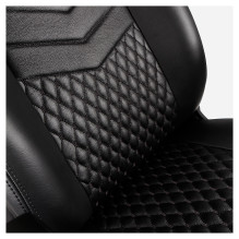 noblechairs ICON Echtleder Gaming Stuhl - schwarz / schwarz
