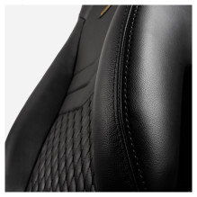 noblechairs ICON Echtleder Gaming Stuhl - schwarz / schwarz