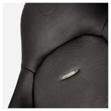 noblechairs ICON Echtleder Gaming Stuhl - schwarz / schwarz