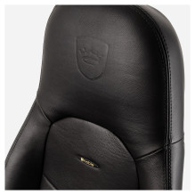 noblechairs ICON Echtleder Gaming Stuhl - schwarz / schwarz